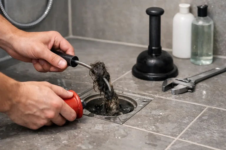 Douche afvoer verstopt? Dit is de oplossing