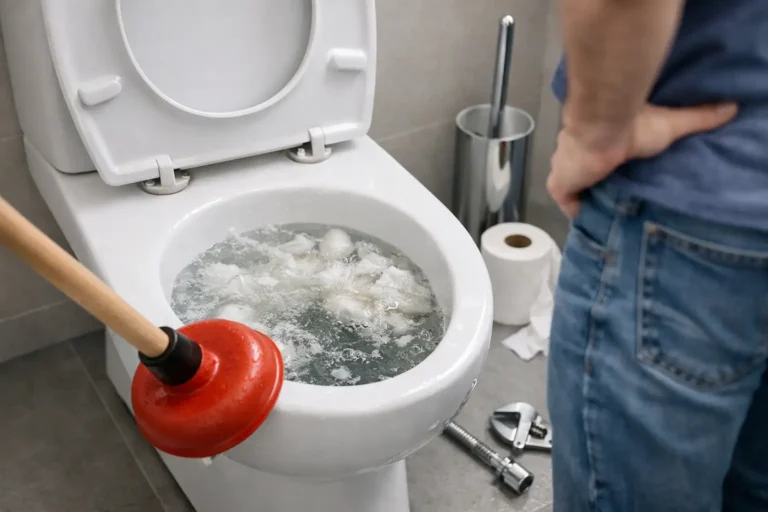 WC loopt niet door, wat doen?