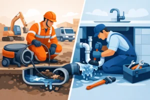 Rioolbedrijf of loodgieter: wie helpt bij verstopping?