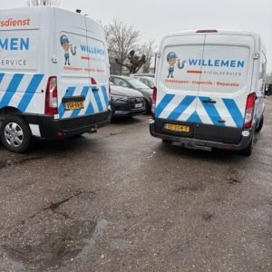 Riool ontstoppingsdienst wagens